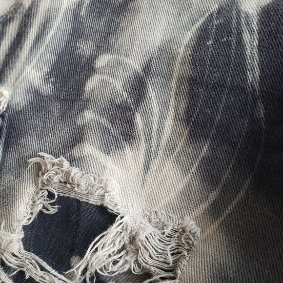 Custom hand painted Tie Dye Cargo Pocket Jeans Demobaza style~ - Picture 4 of 15